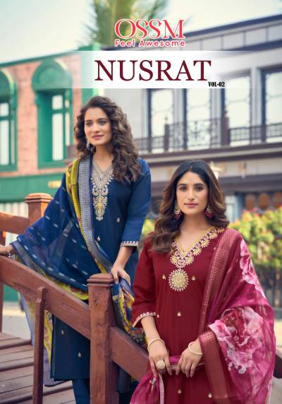 NUSRAT VOL 2 DESIGNER SILK SALWAR SUIT WHOLESALER IN INDIA